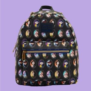 Loungefly Coraline Split Cameo Mini Backpack and Cardholder NWT